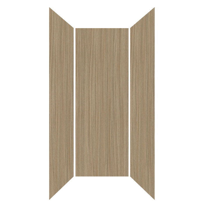 Mermaid Bath and Shower Walls 48" W x 36" D x 96" H Rectangle Tub and